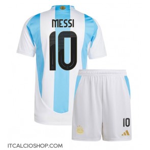 Argentina Lionel Messi #10 Prima Maglia Bambino Copa America 2024 Manica Corta (+ Pantaloni corti)